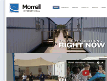 Tablet Screenshot of morrellinternational.com